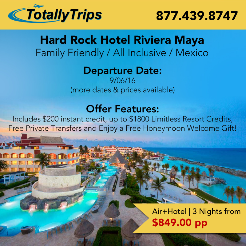 Last Minute Deal from St. Louis – Hard Rock Hotel Riviera Maya – Family Friendly All Inclusive ...
